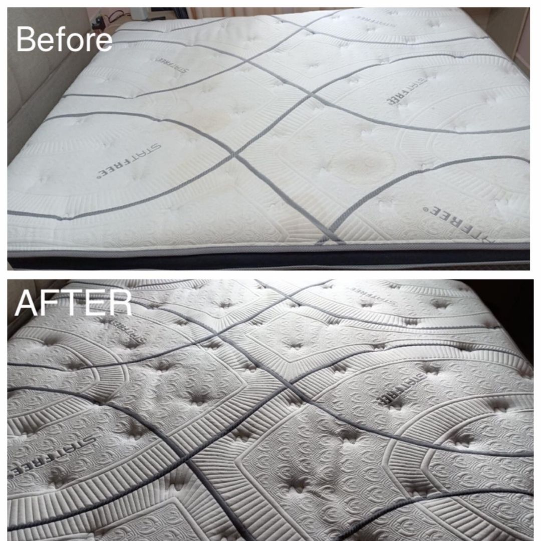 Before and After Mattress Cleaning
