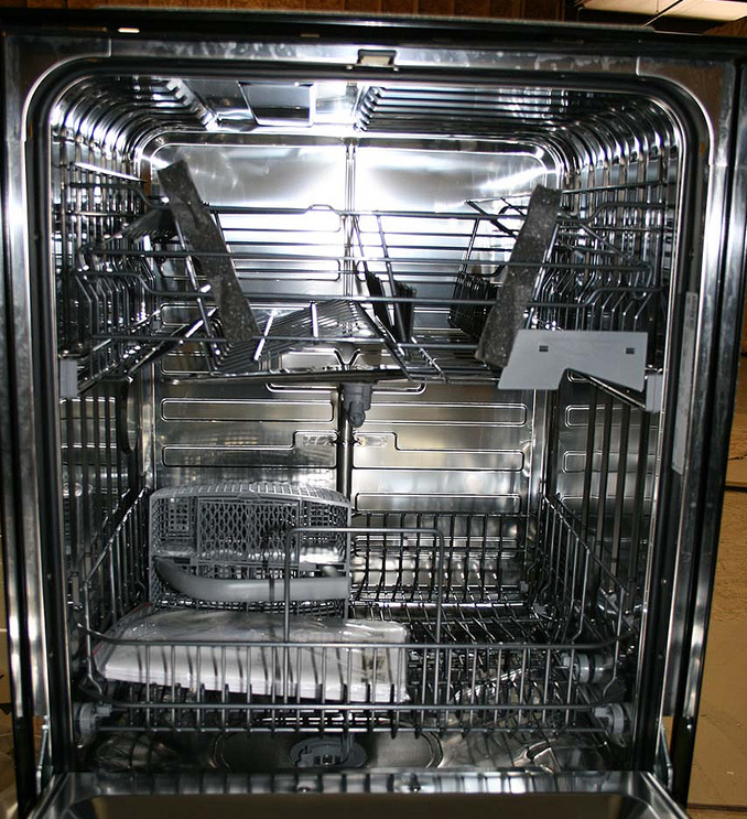 inside dishwasher